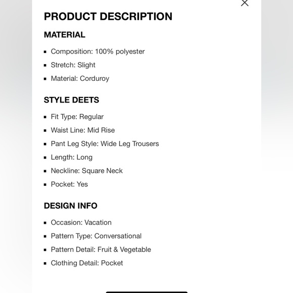 Cider Curve Strawberry Print Wide Leg Jumpsuit BNWT Size 4x - Picture 16 of 16